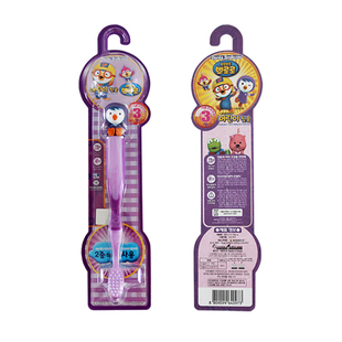 韩国进口PORORO啵乐乐小企鹅儿童卡通牙刷3-12岁口腔牙缝清洁