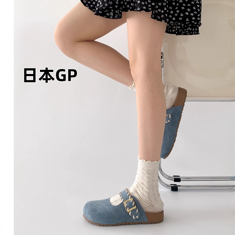 日本GP网红复古厚底勃肯鞋女新款
