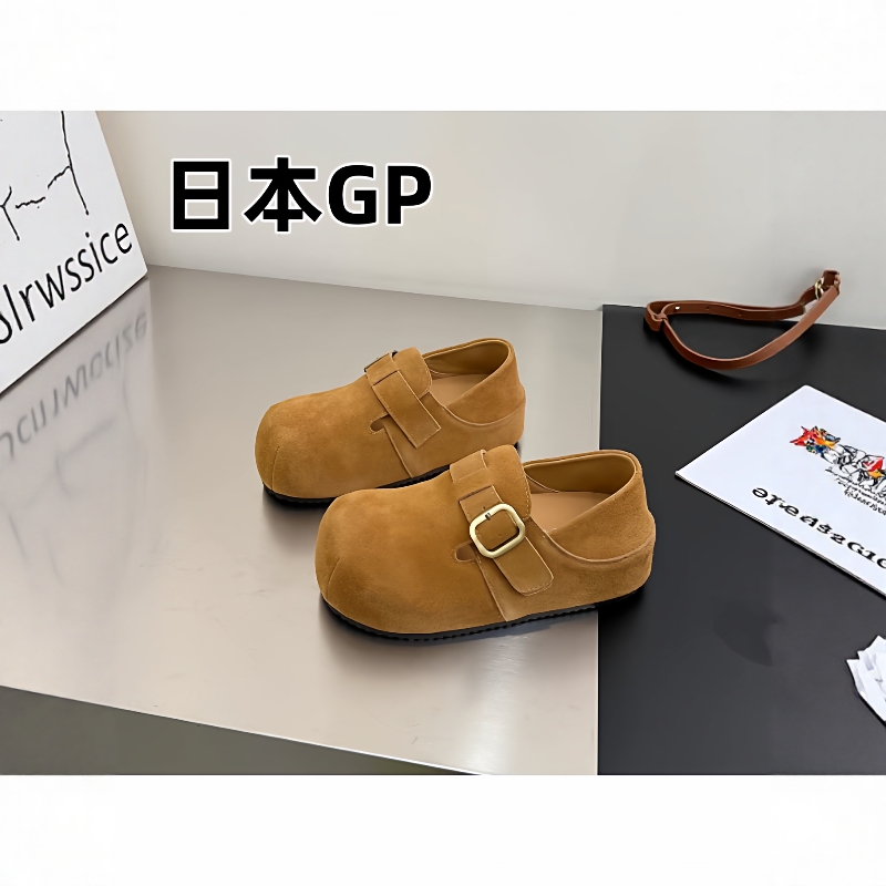 日本GP真皮小个子勃肯单鞋女2025