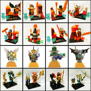 包邮现货战兽气功传奇赤马传奇小颗粒积木蝎斯狂人偶人仔拼装玩具