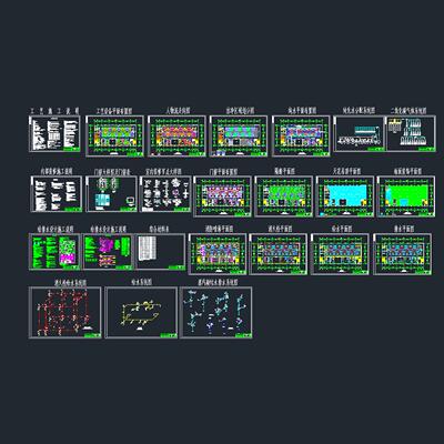 GMP洁净实验室CAD施工图设计方案 装修 给排水全套图纸