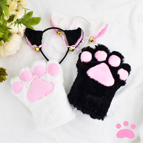 lolita猫爪手套尾巴道具猫咪表演