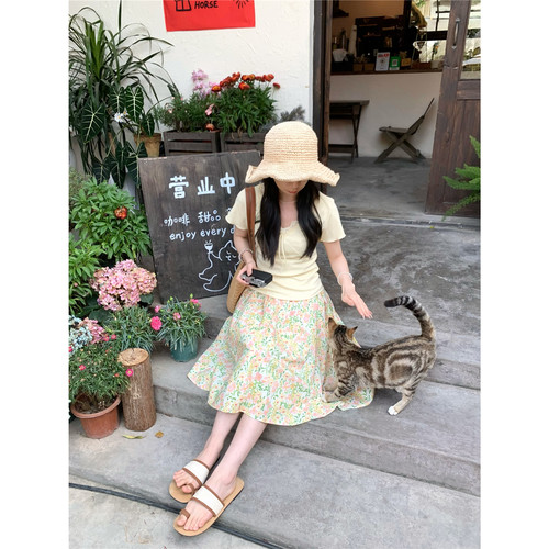 蕾丝V领花边正肩短袖修身上衣