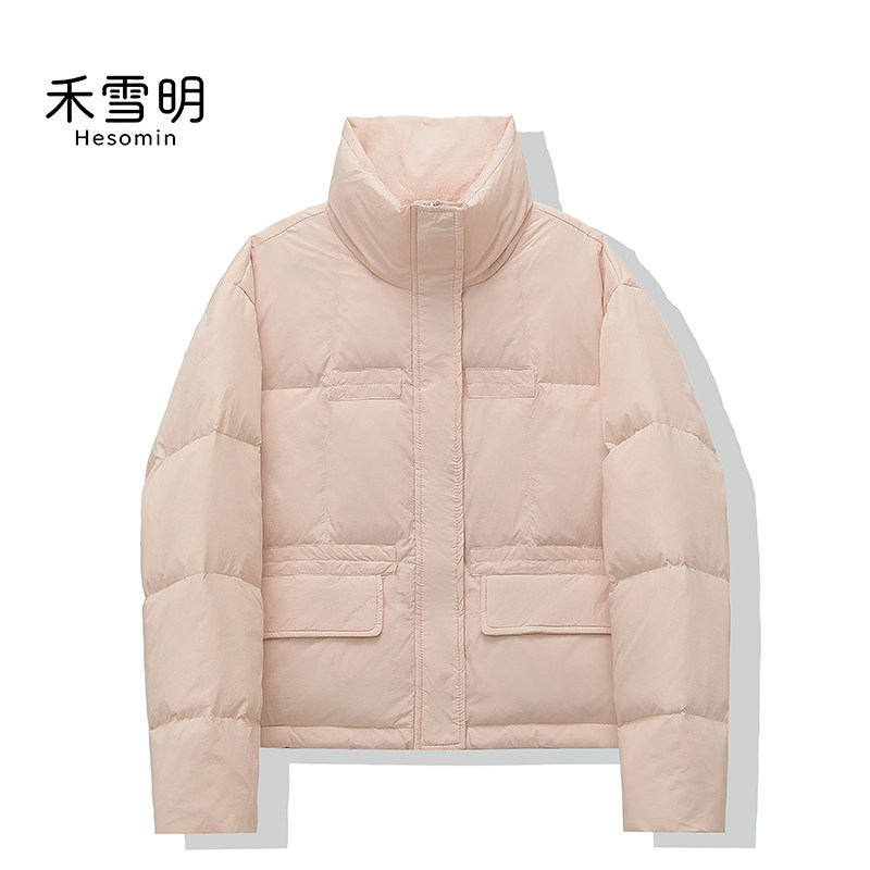 羽绒服女宽松加厚冬季白鸭绒外套
