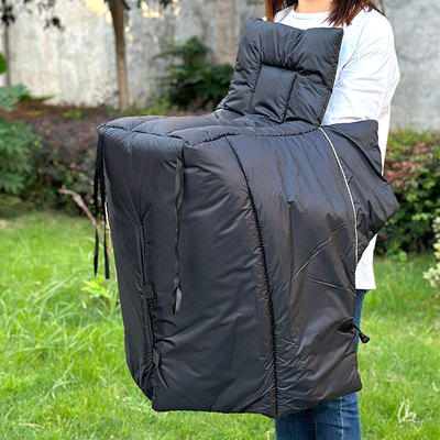 电动车儿童前座防挡风被罩