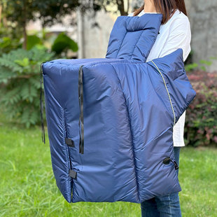 秋冬季 保暖亲子挡风被c80双面防水开叉c40专用c65九号电动车防风