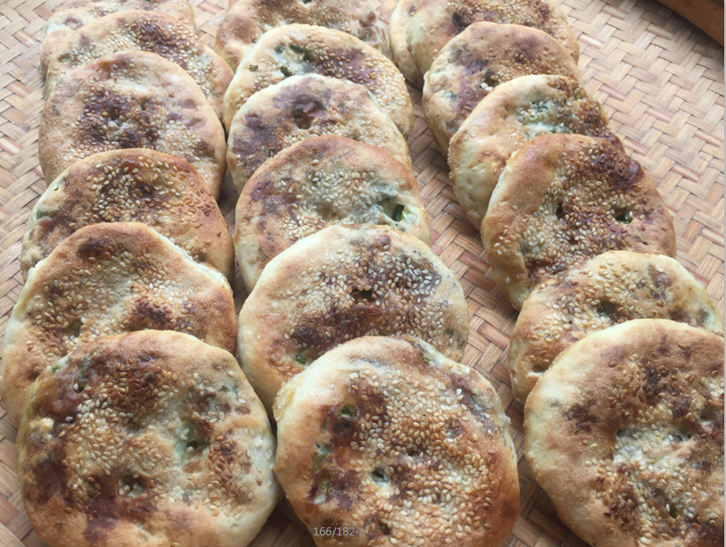 特产小吃建阳光饼葱肉饼 现卖现烤零食微辣厚碳烤不真空10片