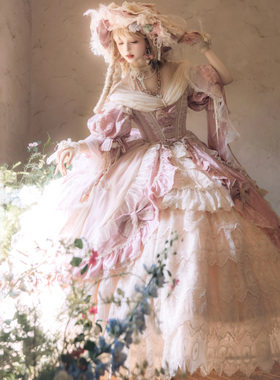 【现货】冬季Lolita裙洛丽塔凯瑟琳暗纹提花花嫁少女cla连衣裙