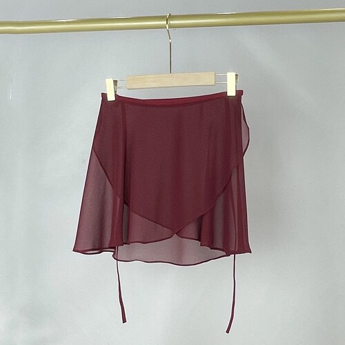 芭蕾舞一片式系带半身裙舞蹈短裙