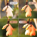 网红智能感温变色烤鸭饰品手握温度触发色彩渐变效果黑科技