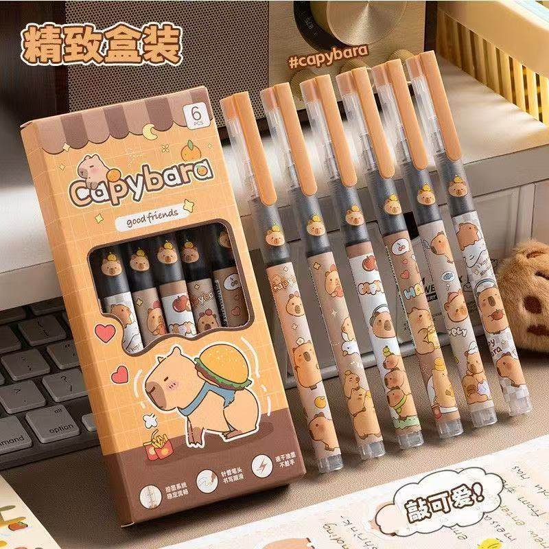 卡皮巴拉直液式速干走珠笔ins高颜值学生考试用好写顺滑刷题笔0.5,文具电教/文化用品/商务用品,中性笔,淘宝优惠券,粉丝福利购,淘宝优惠卷