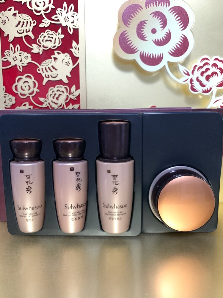 包邮专柜正品雪花秀臻雪臻秀修护4件套中样旅行装紧致修护肤无盒
