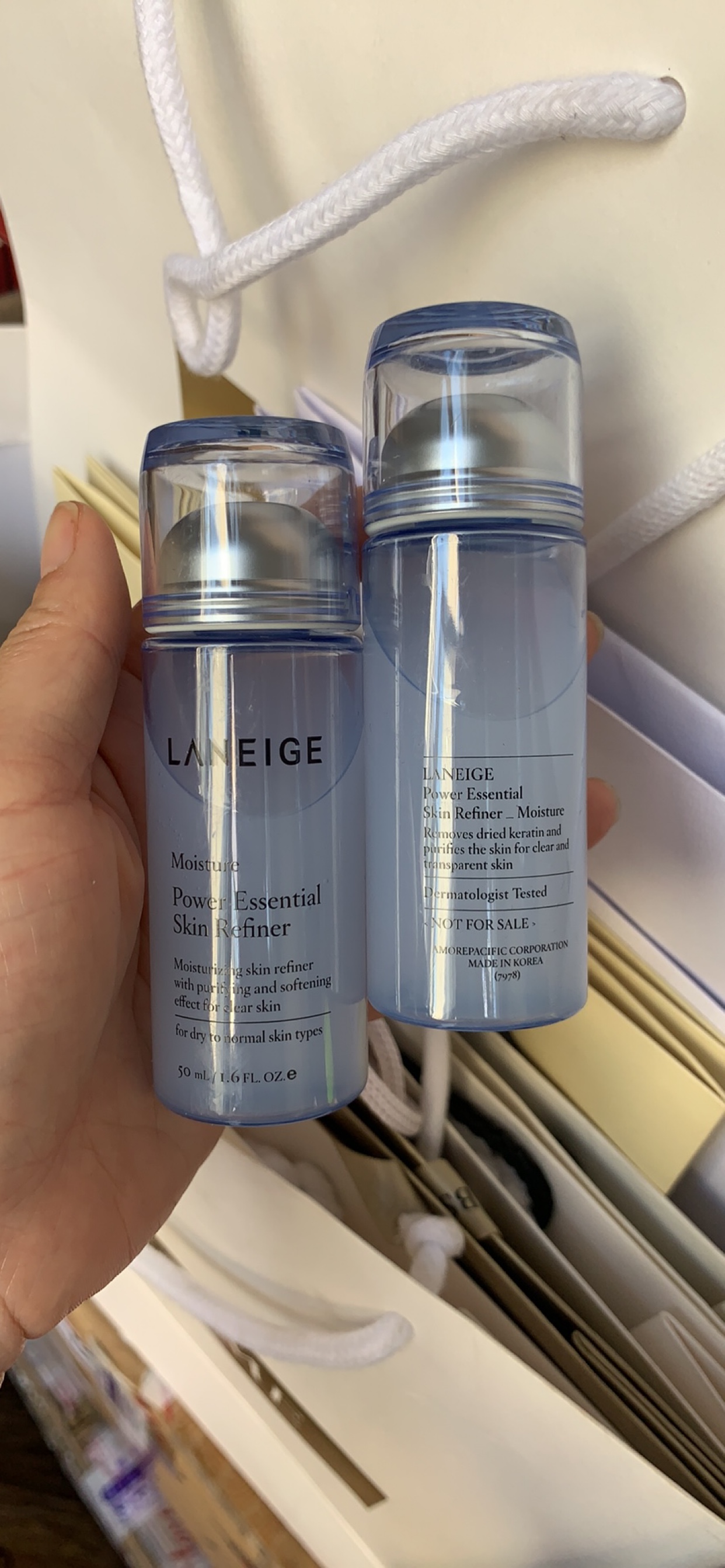 包邮专柜正品小样兰芝水衡透润精华水50ml爽肤水化妆水保湿柔肤水