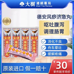 香港进口德安风痧济急丸官方旗舰店正品消化不良脾胃风沙济急丸R