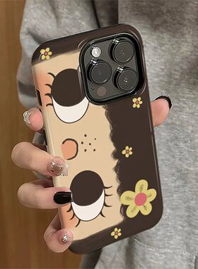 适用于苹果16promax手机壳苹果15promax新款iPhone13简约iP14pro女