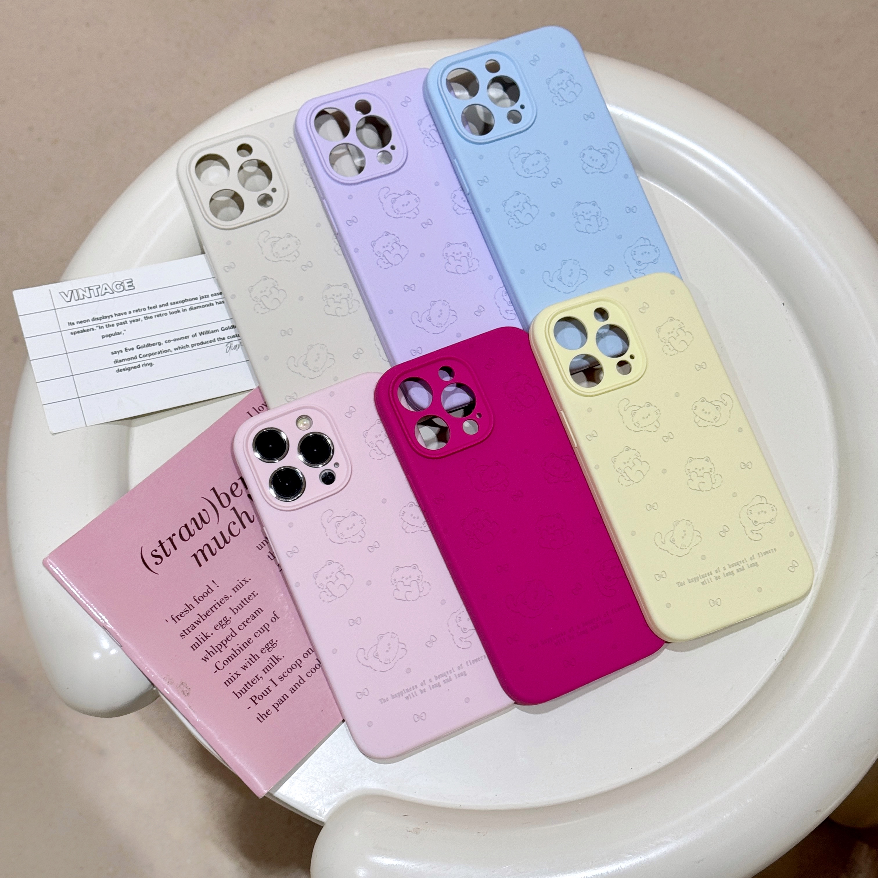 Kitty猫蝴蝶结液态硅胶适用苹果16手机壳iPhone15promax可爱女款14pro趣味卡通15小众新款13防摔外壳12粉色
