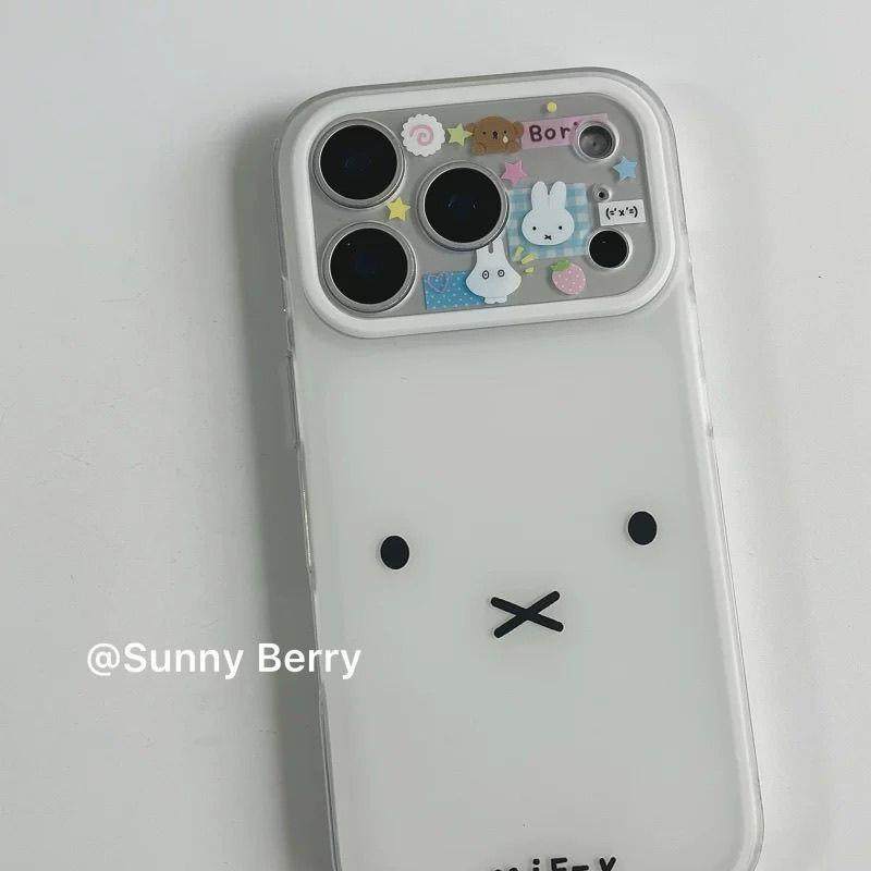 古早少女可爱白色兔子表情适用苹果17promax手机壳iphone16全包15,3C数码配件,手机保护套/壳,淘宝优惠券,粉丝福利购,淘宝优惠卷