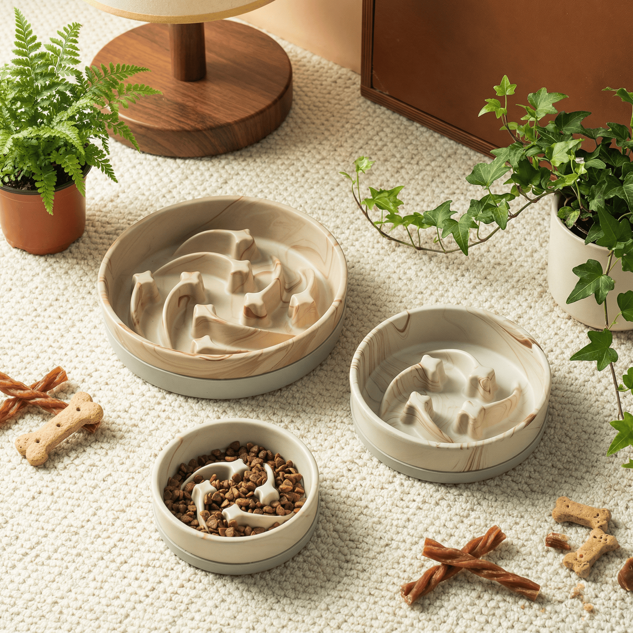 大理石纹流星慢食碗带硅胶圈家用防打翻宠物碗陶瓷猫狗碗防滑防噎,宠物/宠物食品及用品,猫狗碗/慢食碗,淘宝优惠券,粉丝福利购,淘宝优惠卷