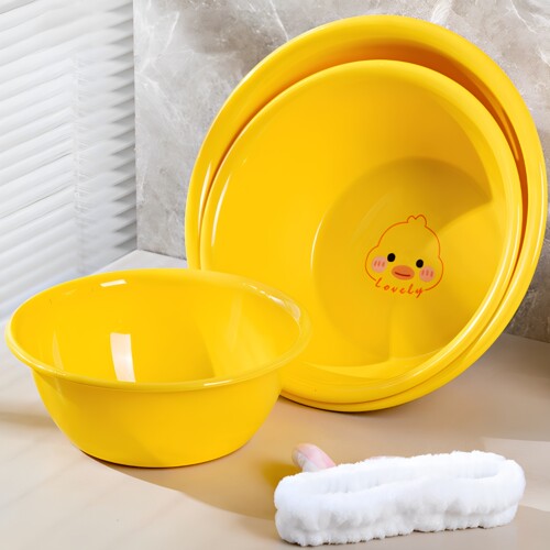 家用大号可爱鸭脸盆加厚塑料耐用洗脸洗菜盆学生宿舍儿童洗屁屁盆