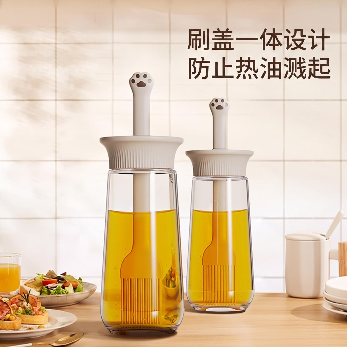 硅胶油刷油壶耐高温刷油刷子带瓶图片