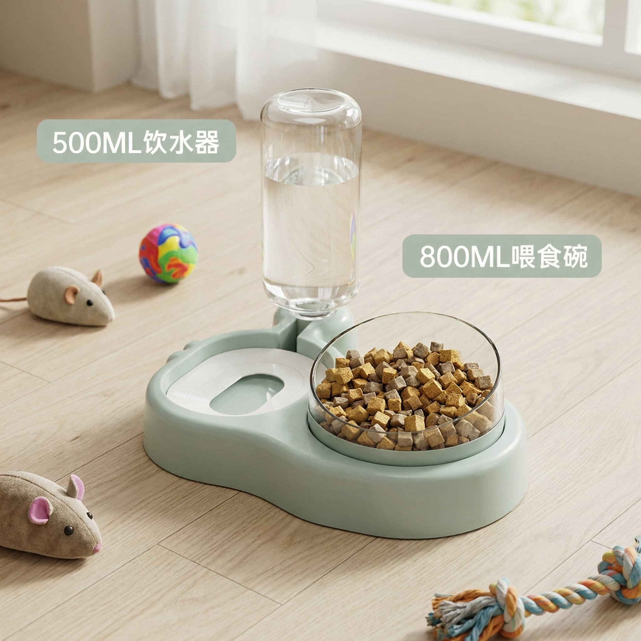 猫碗猫食盆猫粮自动喂食器猫咪饮水猫盆狗碗宠物用品一体式饮水器,宠物/宠物食品及用品,宠物智能碗,淘宝优惠券,粉丝福利购,淘宝优惠卷