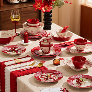 新婚礼物送新人新娘闺蜜实用结婚乔迁礼盒餐具碗盘套装订婚碗碟筷