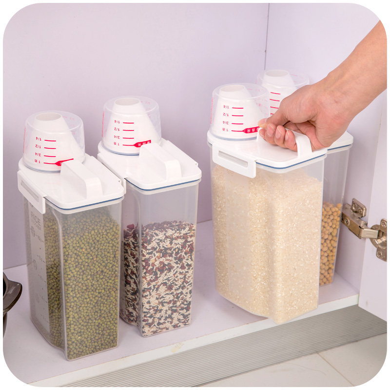 塑料大号密封罐厨房五谷杂粮干货罐子米桶 食品收纳盒储物收纳罐