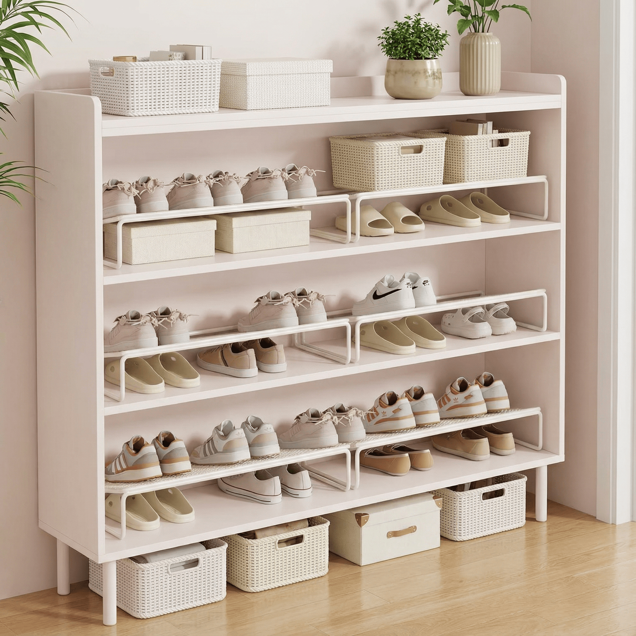 鞋架鞋柜分层隔板柜内宝宝鞋子收纳省空间家用分隔层矮置物架家用,收纳整理,鞋子收纳架,淘宝优惠券,粉丝福利购,淘宝优惠卷