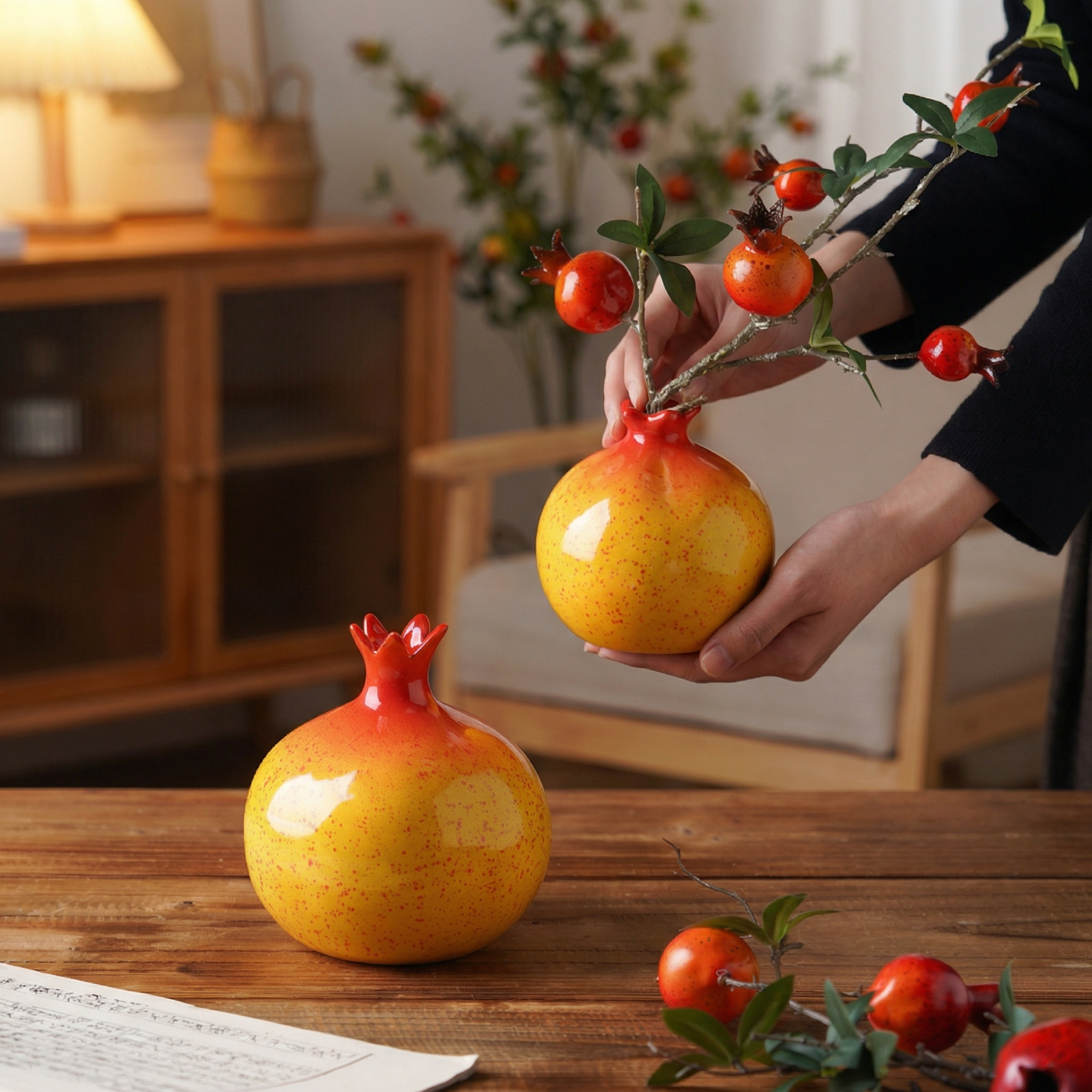 新年喜庆玄关摆件高级感小众办公室电视柜装饰家居饰品新中式摆件,家居饰品,桌面摆件,淘宝优惠券,粉丝福利购,淘宝优惠卷