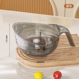 素风尚洗菜篮厨房家用神器多功能塑料盆高端双层水果盘便捷沥水篮