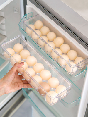 冰箱鸡蛋架托侧门鸡蛋收纳盒冰箱用保鲜盒鸡蛋托冰箱蛋格装蛋盒子