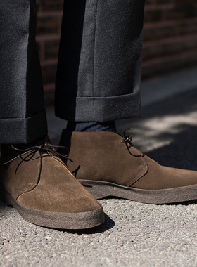 复古红翼明英伦007款军事线商务CHUKKA休闲皮鞋翻毛皮沙漠男女靴
