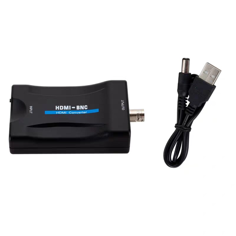 HDMI转BNC复合视频信号HDMI to Q9头VHS DVD播放器PAL/NTSC转换器