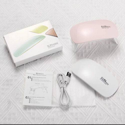 Sunmini迷你鼠标美甲灯手持折叠光疗机烘干指甲烤灯UV固化光疗灯