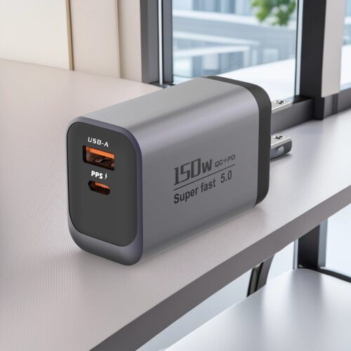 150W旅行充PD+QC3.0双口USB充电头全协议超级快充头小家电充电器