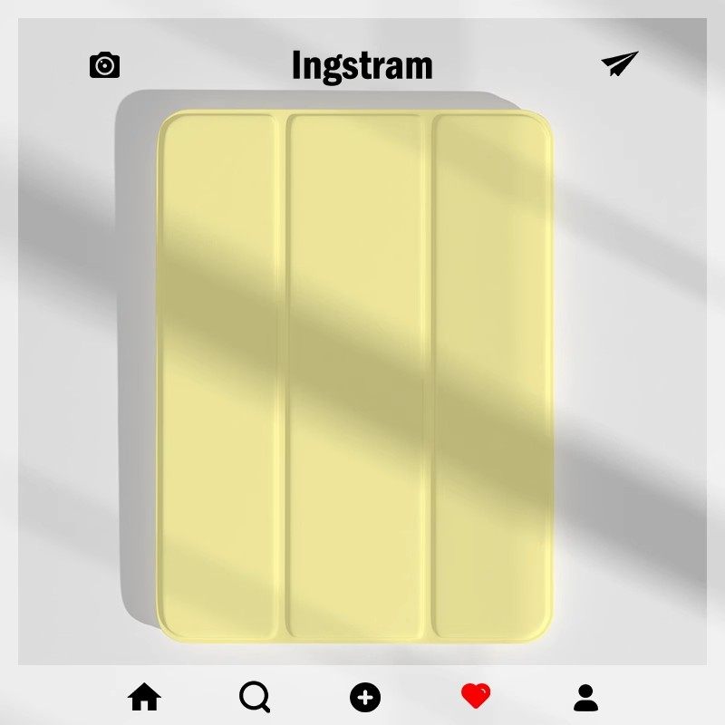 iPad苹果平板三折半磨砂保护套