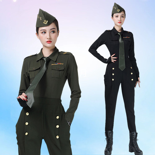 水兵舞服装新款肩章哈伦裤两件套