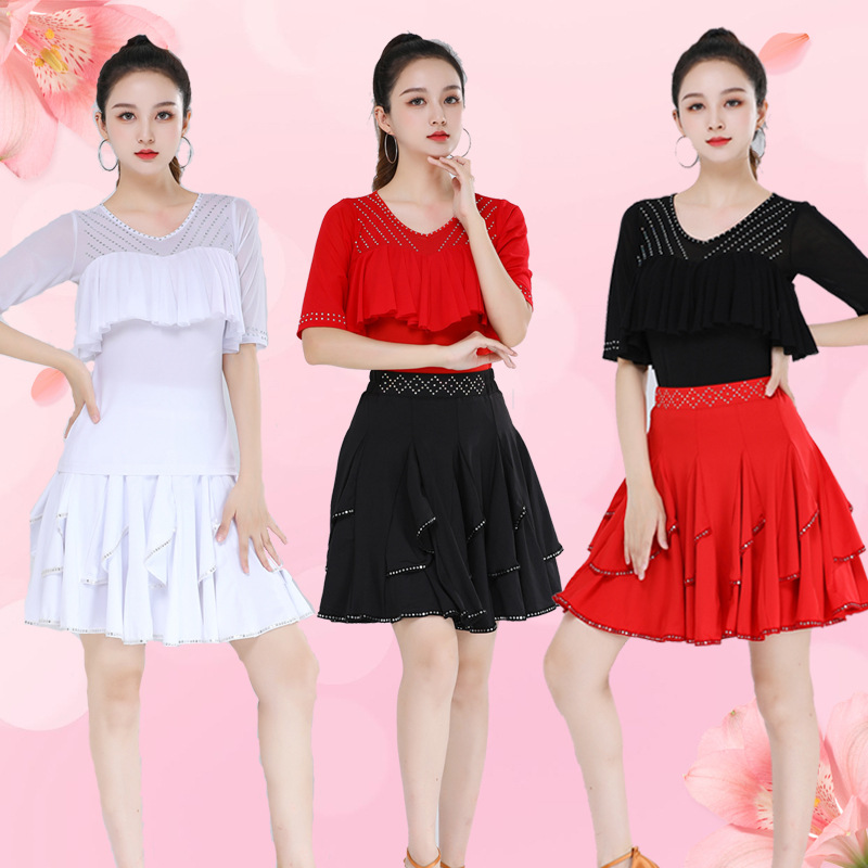 广场舞上衣三步踩新款服装短袖