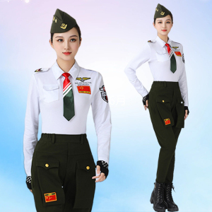 水兵舞服装女新款套装肩章长短袖翻领吉特巴演出服装男步上衣长裤