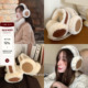 suzyacc kr简约百搭冬季 仿麂皮毛绒耳罩出片氛围防风保暖舒服护耳