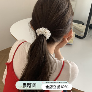 suzyacc kr温柔如你超仙仿珍珠发圈女2026气质高级感小众头绳