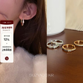 20点轻奢满钻葫芦圈圈耳圈 1.28 新品 限时2件88折