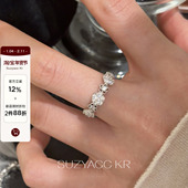 20点精致轻奢花朵合成锆石戒指 1.28 新品 限时2件88折