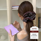 撞色波点大肠圈设计感低马尾皮筋头绳 复古个性 99元 任选4件