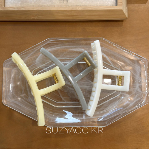 suzyacc kr果冻彩色亚克力抓夹超大号ins风简约小众高级感盘发夹