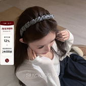 20点灰色细条纹齿梳发箍 1.21 新品 限时2件88折