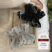 银丝褶皱花苞发圈低马尾皮筋头绳 高级onuk同款 99元 任选4件