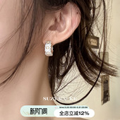 高级感气质耳饰 爆款 suzyacc kr老钱风小雏菊耳环重工耳饰2025新款