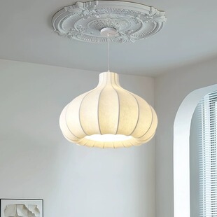 全光谱洋葱蚕丝吊灯中古诧寂风卧室餐厅设计师法式奶油风书房灯具