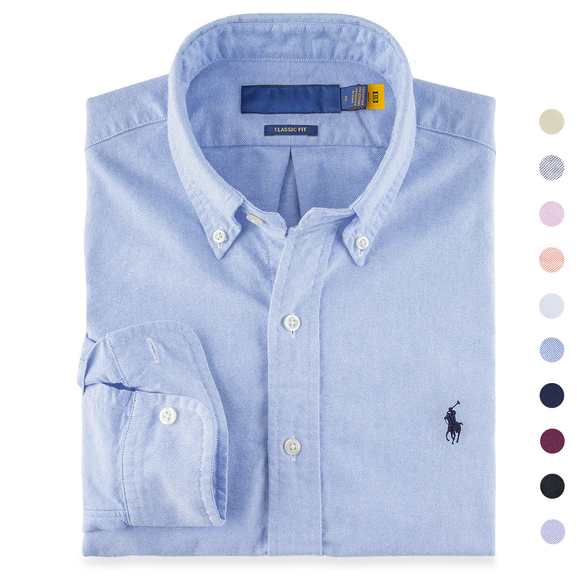 保罗长袖男士衬衫纯棉牛津纺休闲免烫衬衣2025新款